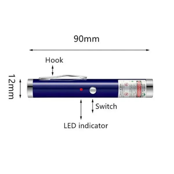 USB Charging Green Laser Pointer Powerful Super Power Laser Pen 711 Red Dot 532nm Continuous Line Hunting Laser Equipment - Image 2
