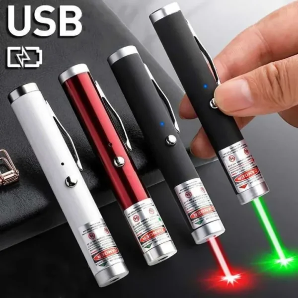 USB Charging Green Laser Pointer Powerful Super Power Laser Pen 711 Red Dot 532nm Continuous Line Hunting Laser Equipment