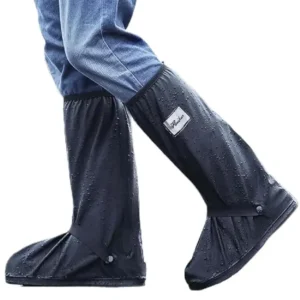 Professional Rain Shoe Cover Long Shoe Rain Cover Rain Boot Covers Waterproof Reusable Motorcycle Cycling Bike Knee Boots Shoes Cover