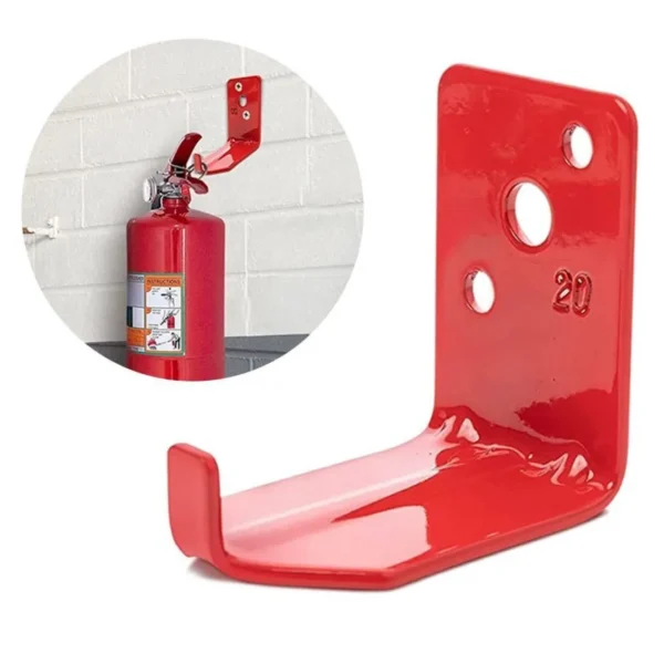 ABC Fire Extinguisher Wall bracket - Steel Red - Image 3