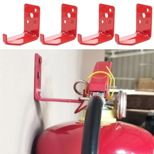 ABC Fire Extinguisher Wall bracket - Steel Red - Image 4