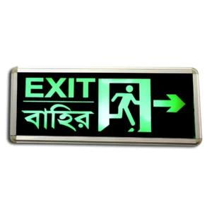 Fire Emergency Exit Sign Rechargeable Light