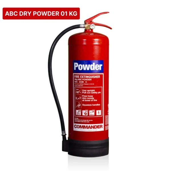Fire Extinguisher ABC Dry Chemical Powder 01 KG-Red