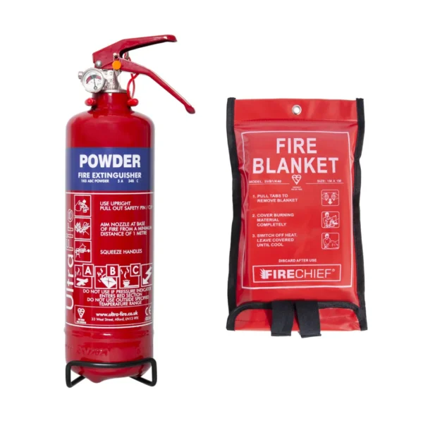 Fire Extinguisher ABC Dry Chemical Powder 01 KG-Red - Image 3