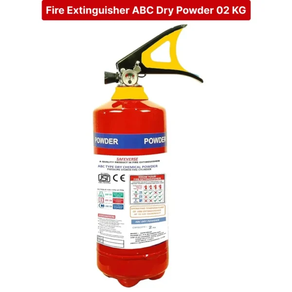 Fire Extinguisher ABC Dry Powder 02 KG - Red