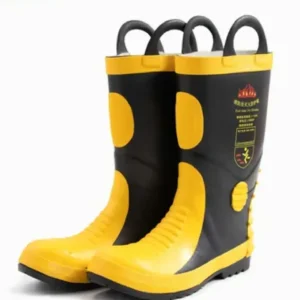 Fireproof Fire Fighting Safety Boots High temperature resistant waterproof fireman Footwear Rubber protection with anti-collision performance