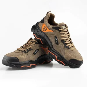 HAOJIA Lightweight Leather Sport Stylish Safety Shoe Protective with Steel Toe Cap Best quality for Bikers, Construction & Industrial Work, Steel inside Sole & Steel Alloy cap in Toe for Heavy Safety & Slip Resistant Sole