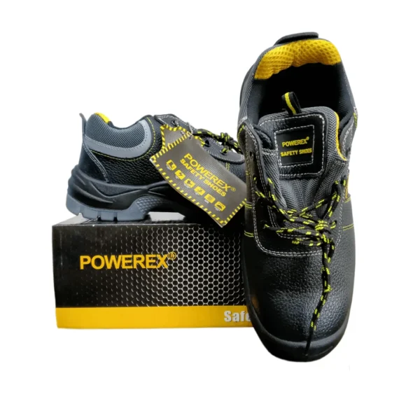 PowerEX Super Safety Shoes with Steel toe and steel mid sloe for Construction work, Industrial work, Garments work and Motor cycle raiding. - Image 4