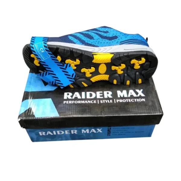 Rider Max Safety Shoe Best quality for Bikers, Construction & Industrial Work, Steel inside Sole & Steel Alloy cap in Toe for Heavy Safety & Slip Resistant Sole - Image 4