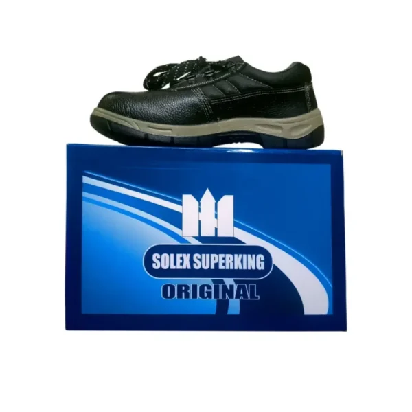 Solex Super Safety Shoe Best quality for Bikers, Construction & Industrial Work, Steel inside Sole & Steel Alloy cap in Toe for Heavy Safety & Slip Resistant Sole - Image 3