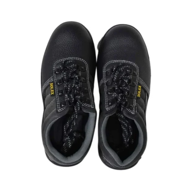 Solex Super Safety Shoe Best quality for Bikers, Construction & Industrial Work, Steel inside Sole & Steel Alloy cap in Toe for Heavy Safety & Slip Resistant Sole - Image 3