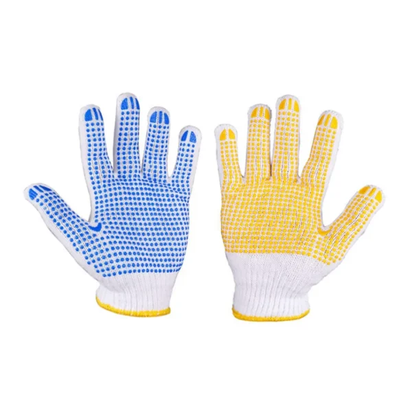 Full Finger Dotted Cotton Knitted Gloves Work Durable Anti-Slip And Anti-Cut Working Safety Hand Gloves - Image 4