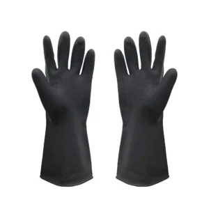 Industrial Rubber Hand Gloves-Black (200g)
