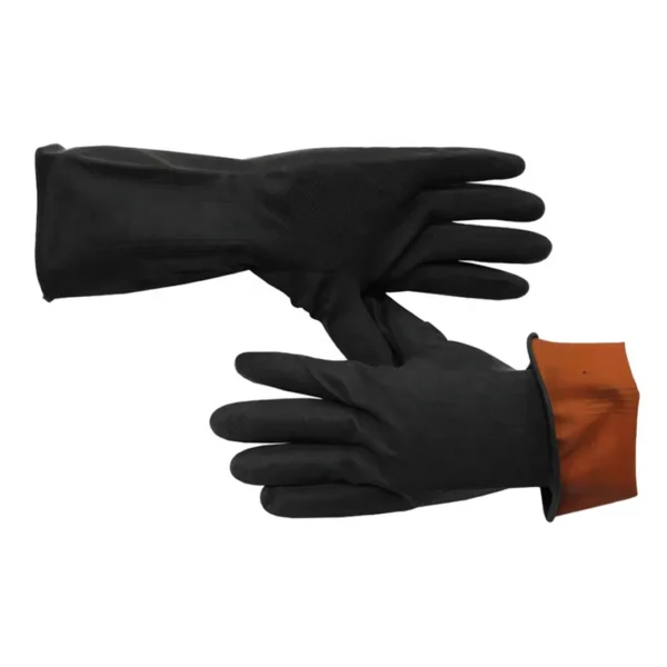 Industrial Rubber Hand Gloves-Black (200g) - Image 3