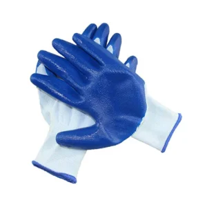 Nylon Safety Hand Gloves Anti Cut Cut Resistant Industrial Finger Protection Nitrile Coated Safety Gloves