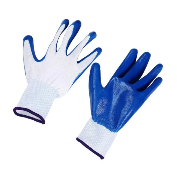 Nylon Safety Hand Gloves Anti Cut Cut Resistant Industrial Finger Protection Nitrile Coated Safety Gloves - Image 2